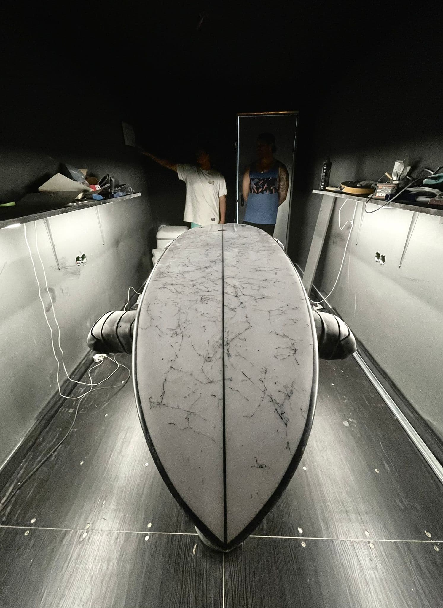 Fajã Surf Labs shaping bay in São Vicente